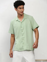 Men Green Solid Casual Casual Shirts-AGASTHYA-1596-Seagreen